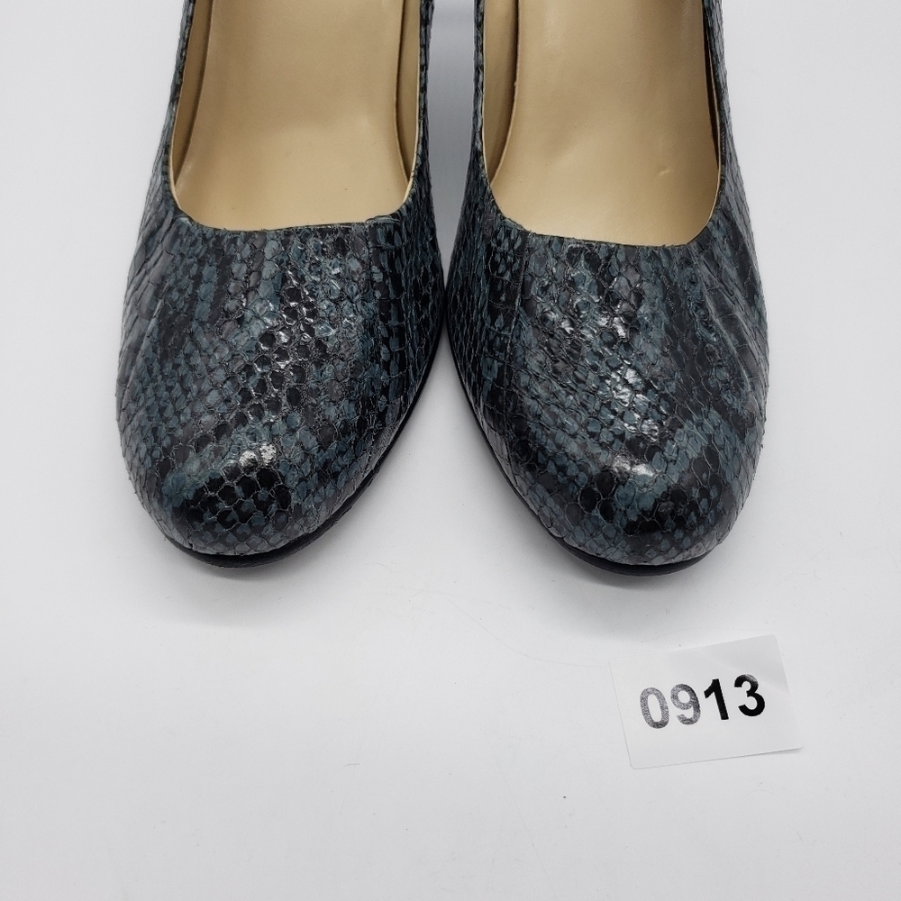 Preview International women US 11 gray heels snake print leather upper - Picture 11 of 11